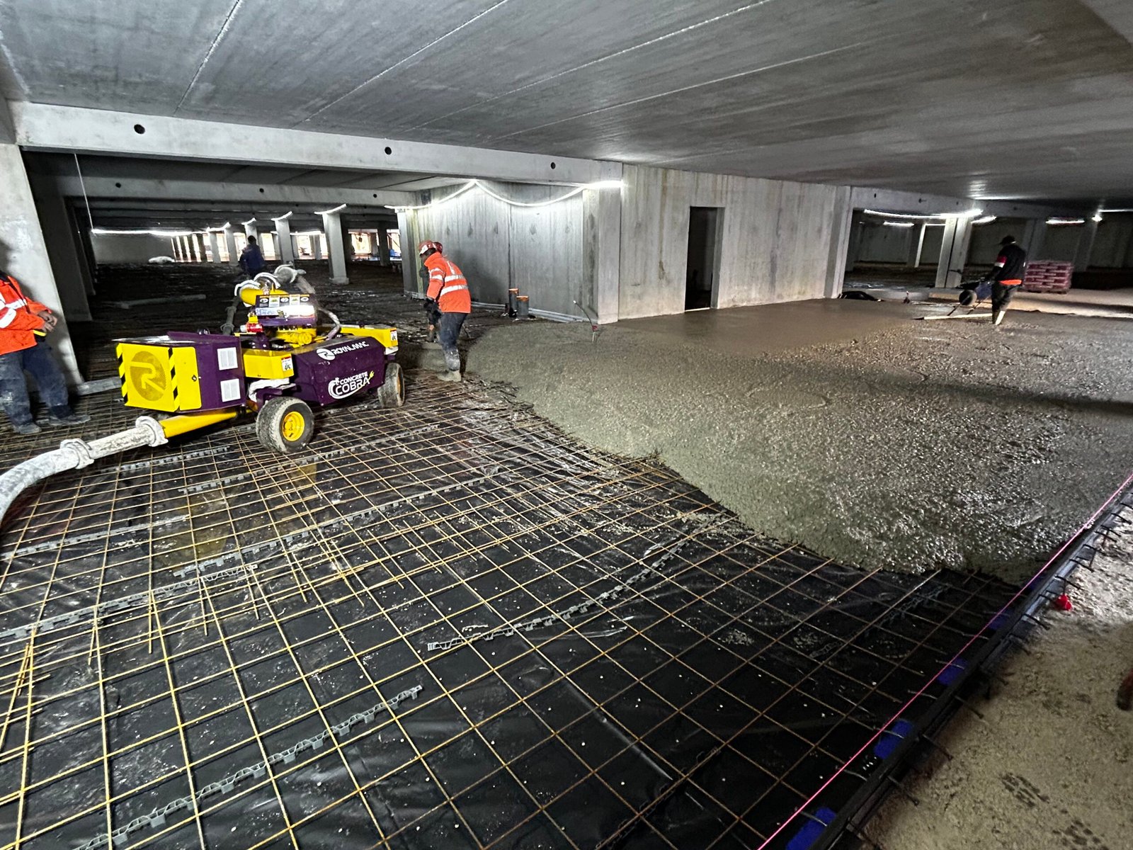 Dallage béton armé pour entrepôt en Seine-et-Marne